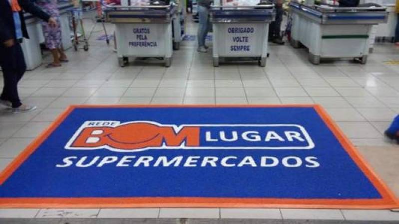 Onde Vende Tapete Personalizado para Empresa Santo André - Tapete Personalizado com Nome